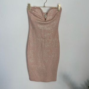 KTOO Bodycon Blush Pink Mini Dress Size Medium